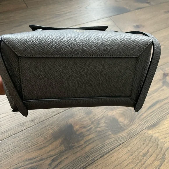Celine Nano Belt Bag in Gray Leather, Authentic - Picture 8 of 9
